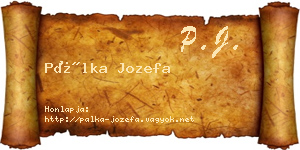 Pálka Jozefa névjegykártya